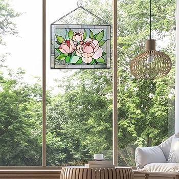 Amazon.co.jp: NC の窓壁掛け、の窓パネル、ゴージャスな花suer